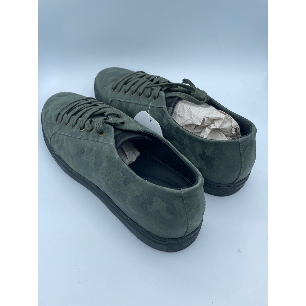 Belvedere Oliver Mens 11.5 D Green Camo Suede Low Top Sneakers Made in Brazil - Picture 3 of 8